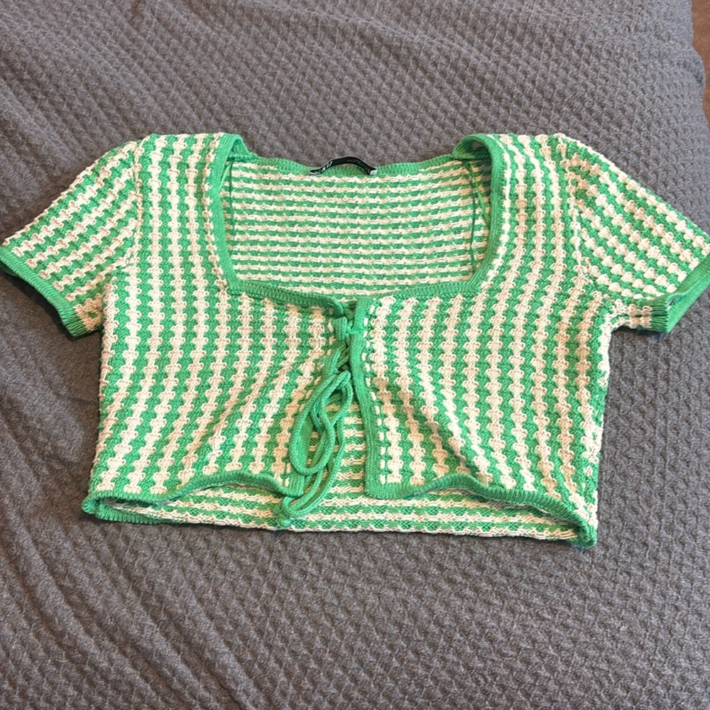 Zara Crochet Cropped Top